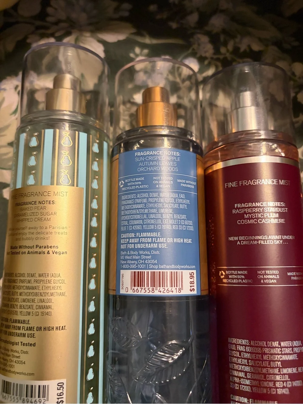 Bath and body Works trio of fine fragrance limited editions. Lightly used